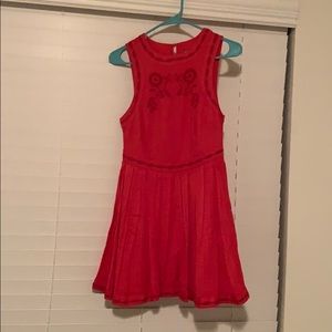 Free people embroidered mini dress